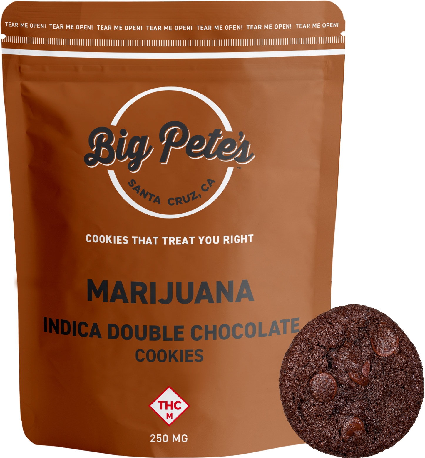 Photograph of product: Double Chocolate Cookies 250mg (10ct)