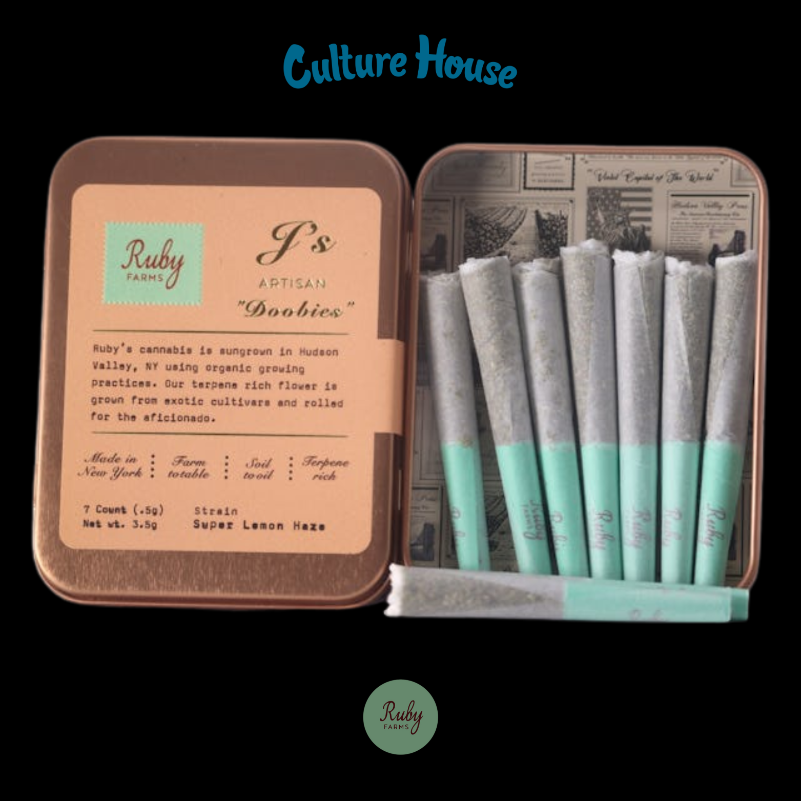 Photograph of product: Ruby Farms | Super Lemon Haze P. Roll 7PK