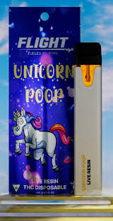 Photograph of product: Flight Live Resin Disposable | Unicorn Poop - Hybrid