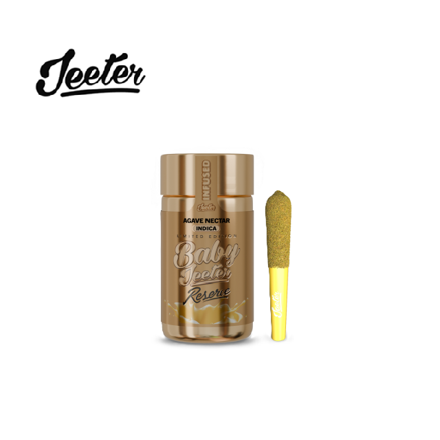 Photograph of product: AGAVE NECTAR 2.5G RESERVE THCA DIAMONDS + ROSIN + KIEF INFUSED 5 PACK PREROLLS