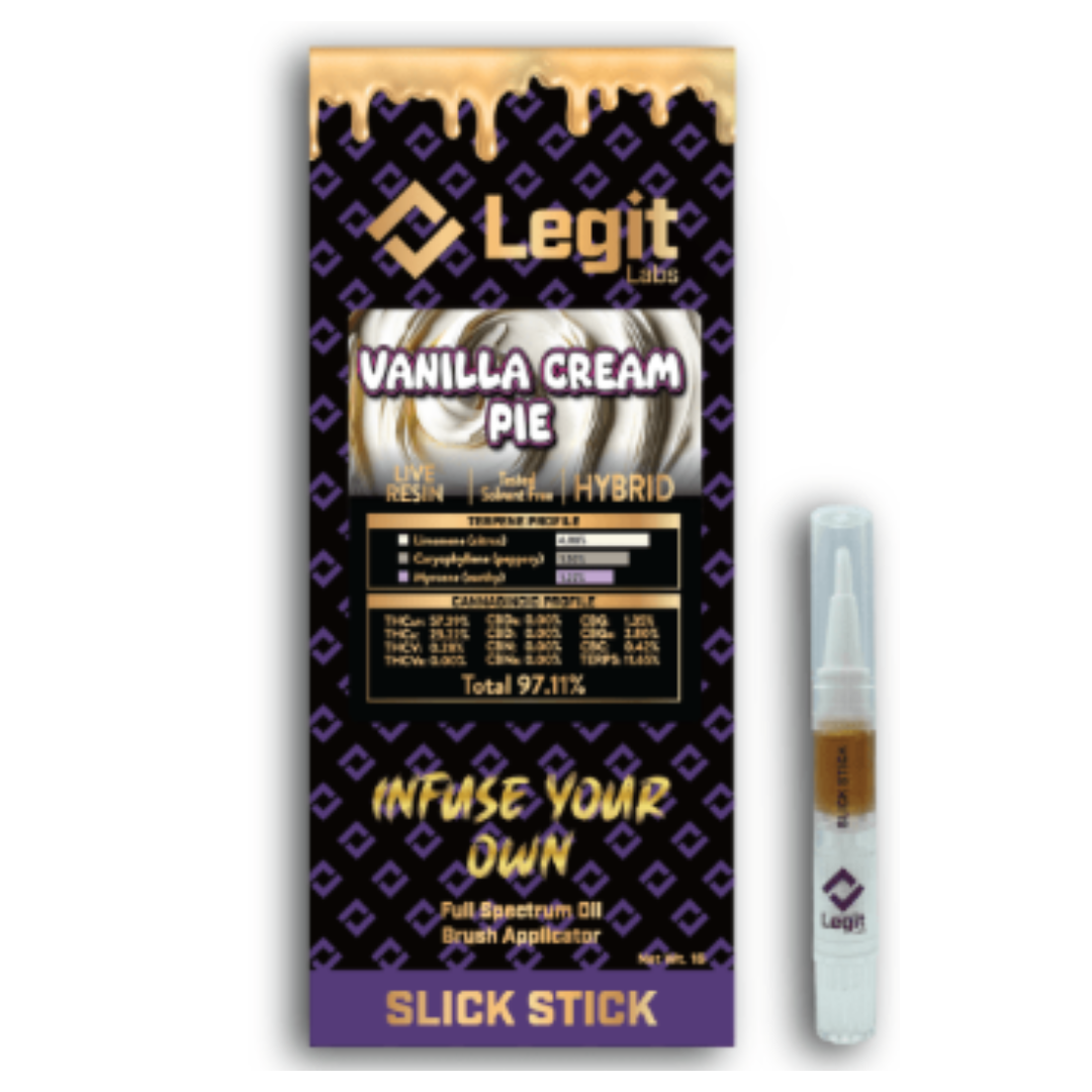 Photograph of product: Legit Labs | Vanilla Cream Pie 1g Slick Stick