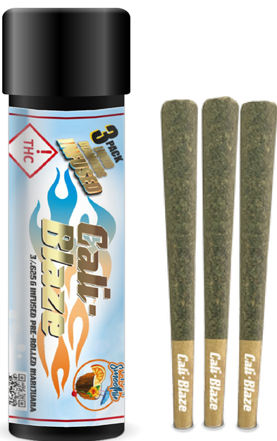 Photograph of product: Cali-Blaze - Tropical Smoothie (Lavender Jones) - 3pk Infused Joints