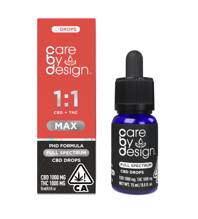 Photograph of product: 1:1 Full Spectrum MAX Drops TINCTURE - Care by Design