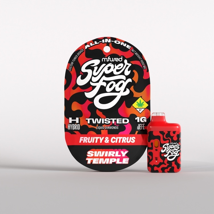 Photograph of product: Super Fog - Twisted - Swirly Temple (Cherry Lime) Jefe Disposable