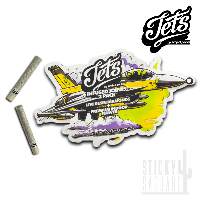 Photograph of product: Jets Live Resin Diamond Infused Pre-Roll Red Dragon 2 Pk (S) 2g