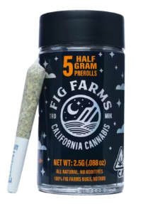 Photograph of product: MOMOCHI .5G 5 PACK PREROLLS - 2.5 G