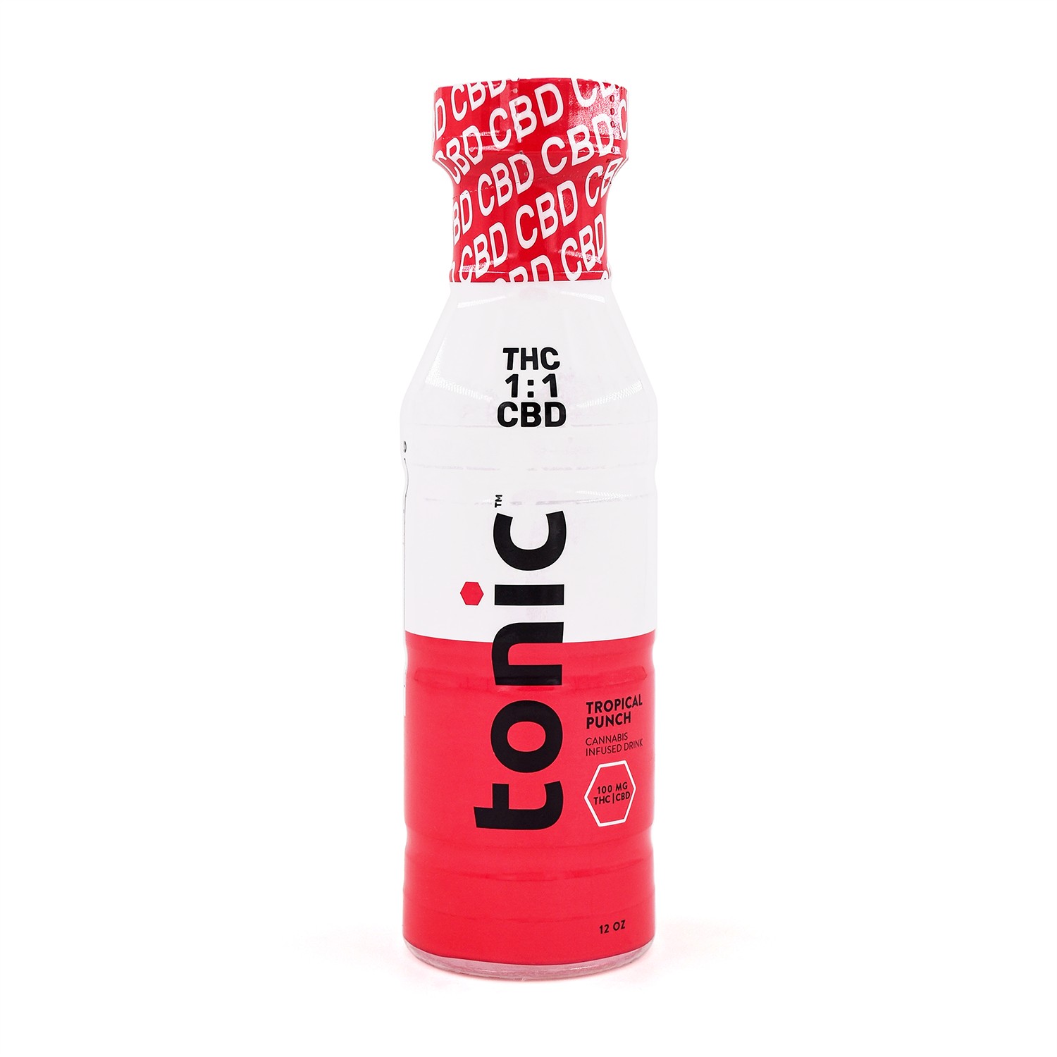 Photograph of product: TONIC | TROPICAL PUNCH - 1:1 100MG TH-oui: 100MG CBD | 12 FL OZ