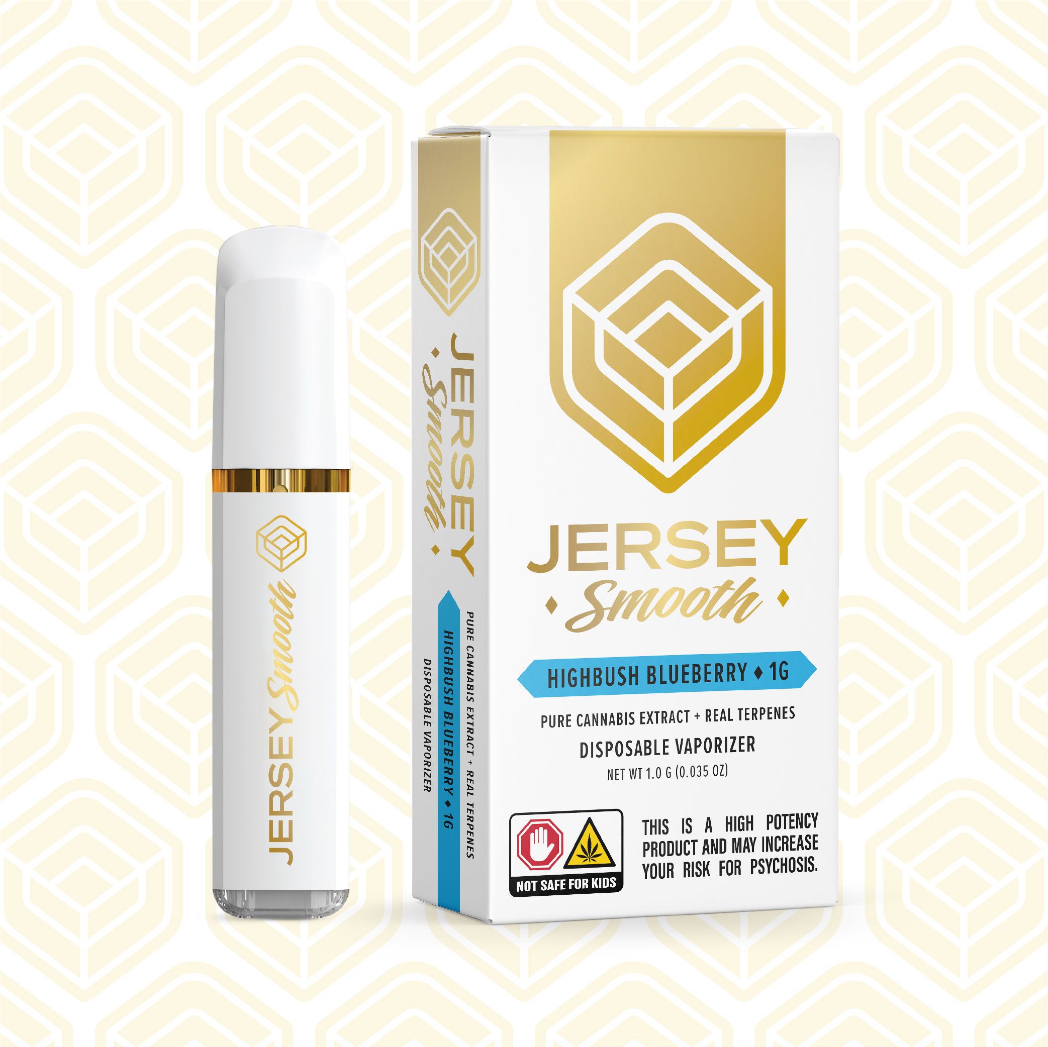 Photograph of product: Jersey Smooth Vape Disposable - Highbush Blueberry