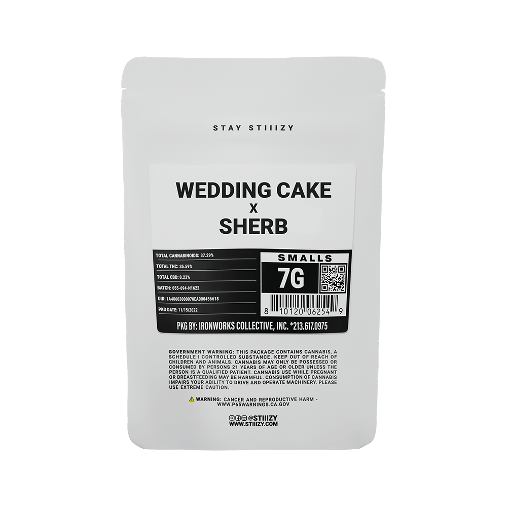 Photograph of product: WEDDING CAKE X SHERB - WHITE LABEL 7G