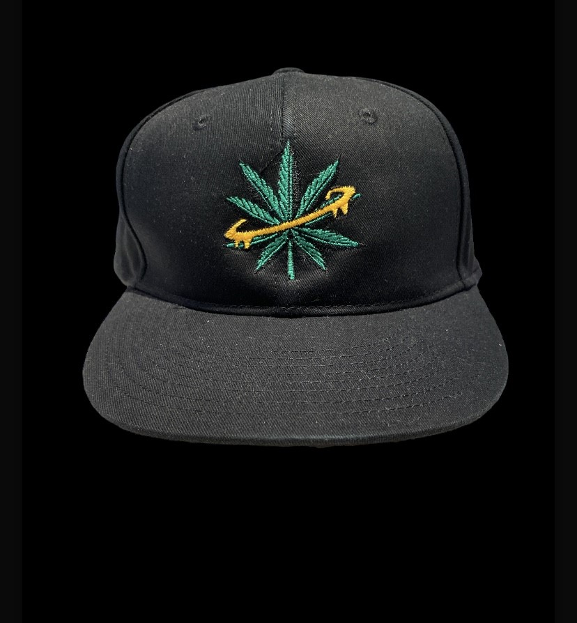 Photograph of product: Black Oui'd Plant Snapback Hat