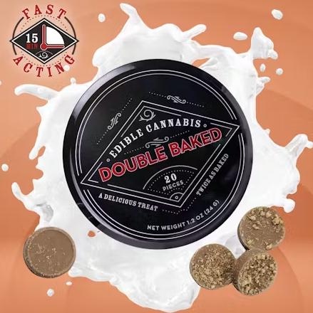 Photograph of product: Double Baked | Coffee Milk Chocolate | 100mg