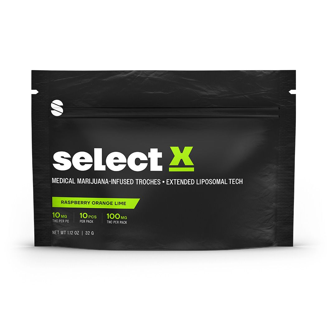 Photograph of product: X Raspberry Orange Lime Troches 100mg (10-Pack | 10mg Each)