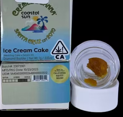 Photograph of product: Creme De Canna Ice Cream Cake Cured Live Resin Diamond Badder