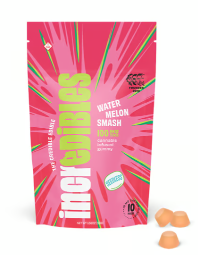 Photograph of product: Bites: Watermelon Smash Gummies | 10 Pack 100mg