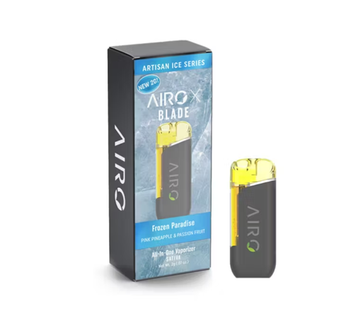 Photograph of product: Airo Brands | Frozen Paradise | Artisan Series (Solventless Oil) AiroBlade AIO Vape 2g