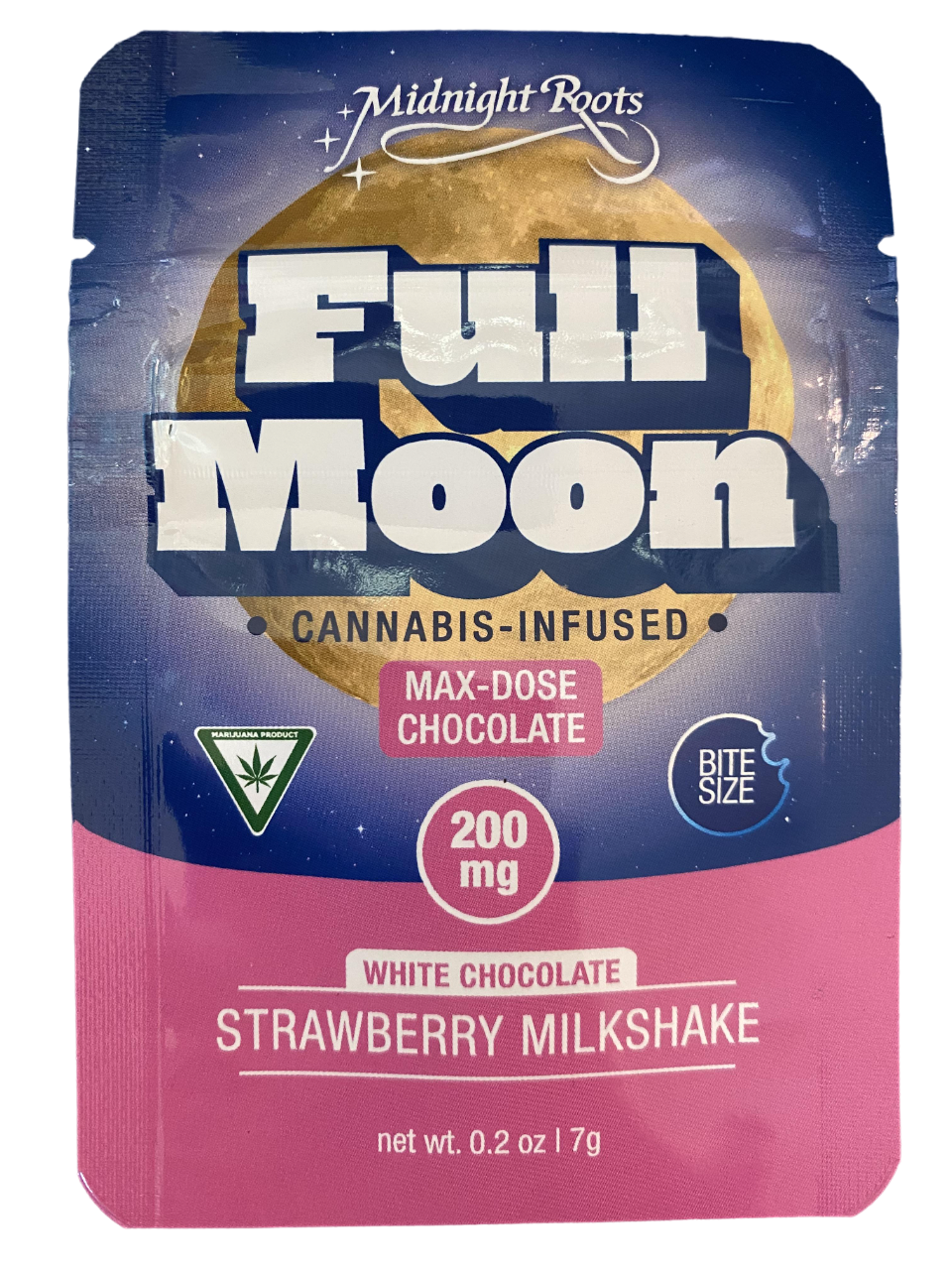 Photograph of product: Midnight Bar Full Moon Strawberry Milkshake | 200mg