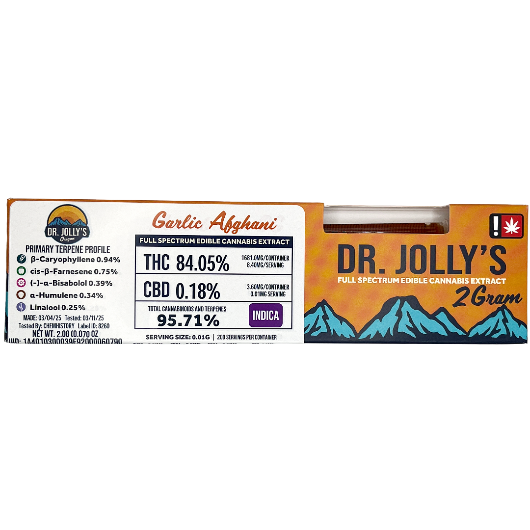 Photograph of product: Dr.J- Garlic Afghani 2G RSO (I)