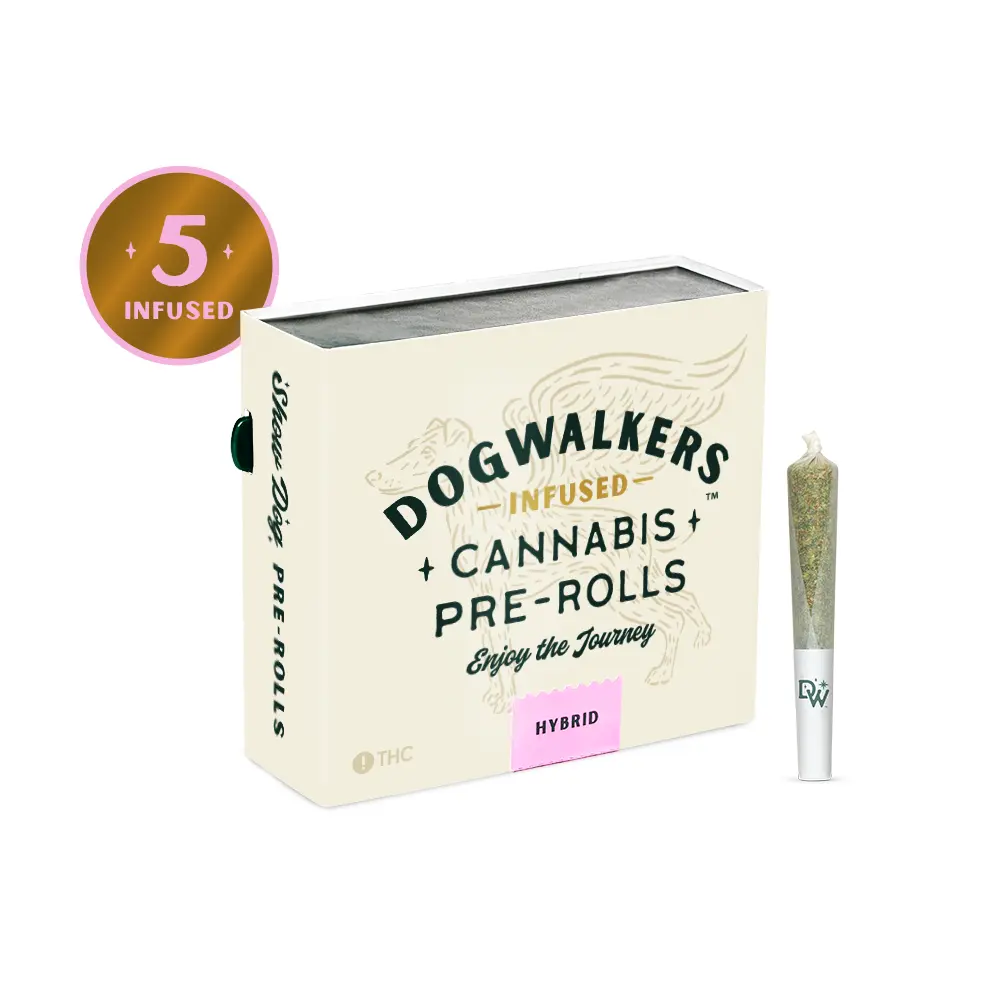 Photograph of product: Dogwalkers Dulce de Uva (I) Infused Pre-Roll Pack 0.45g 5pk