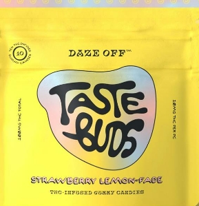 Photograph of product: Taste Buds Strawberry Lemon-Fade (H) Gummies 10mg 10pk