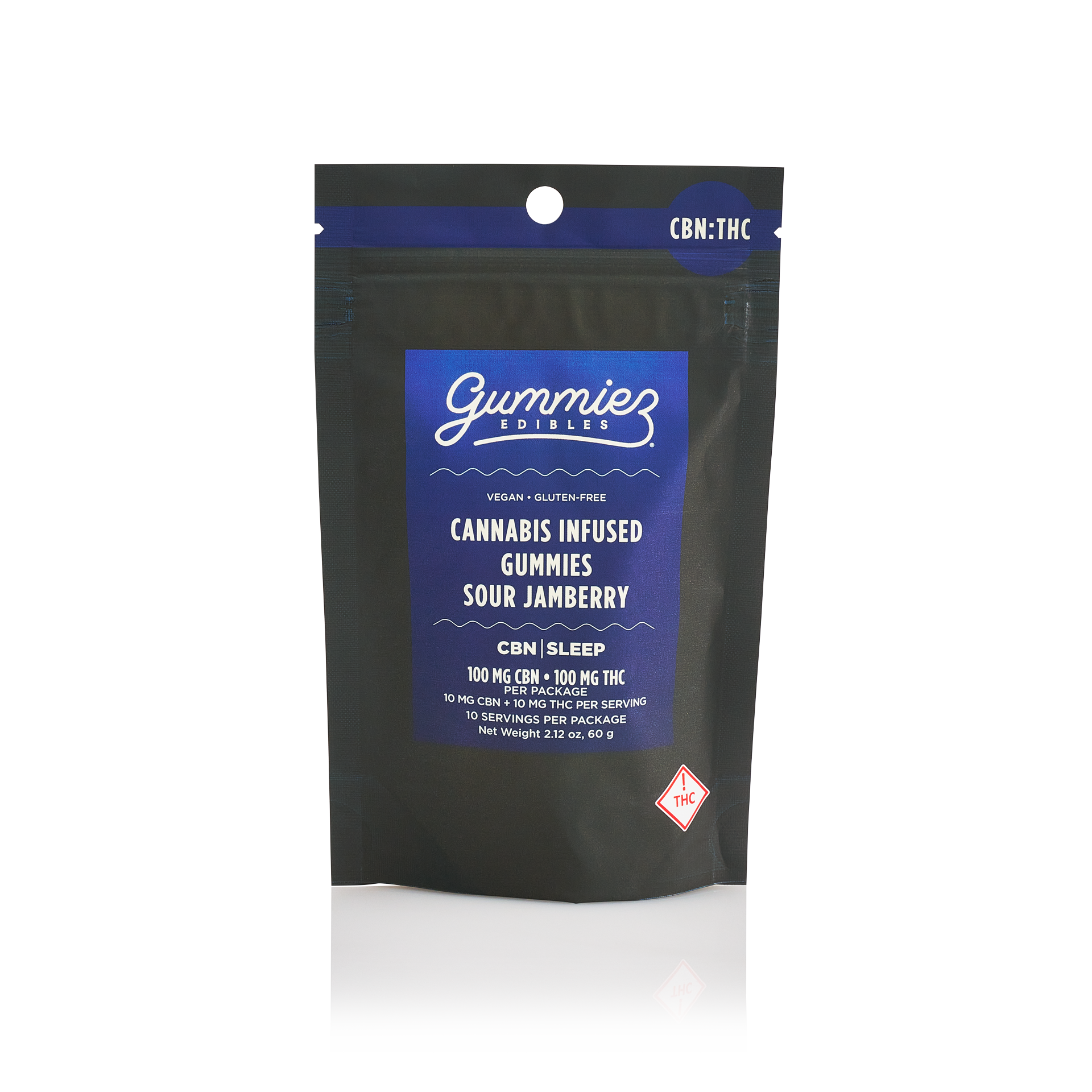 Photograph of product: Gummiez | Jamberry 1:1 ( CBN 9.37mg:TH-oui 8.81mg) 10ct | Sour Gummies