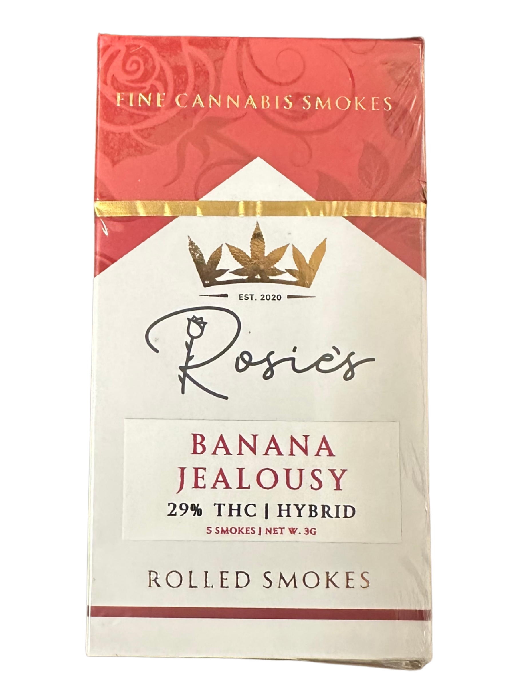 Photograph of product: Banana Jealousy | 5PK (.6G) 'Slims'