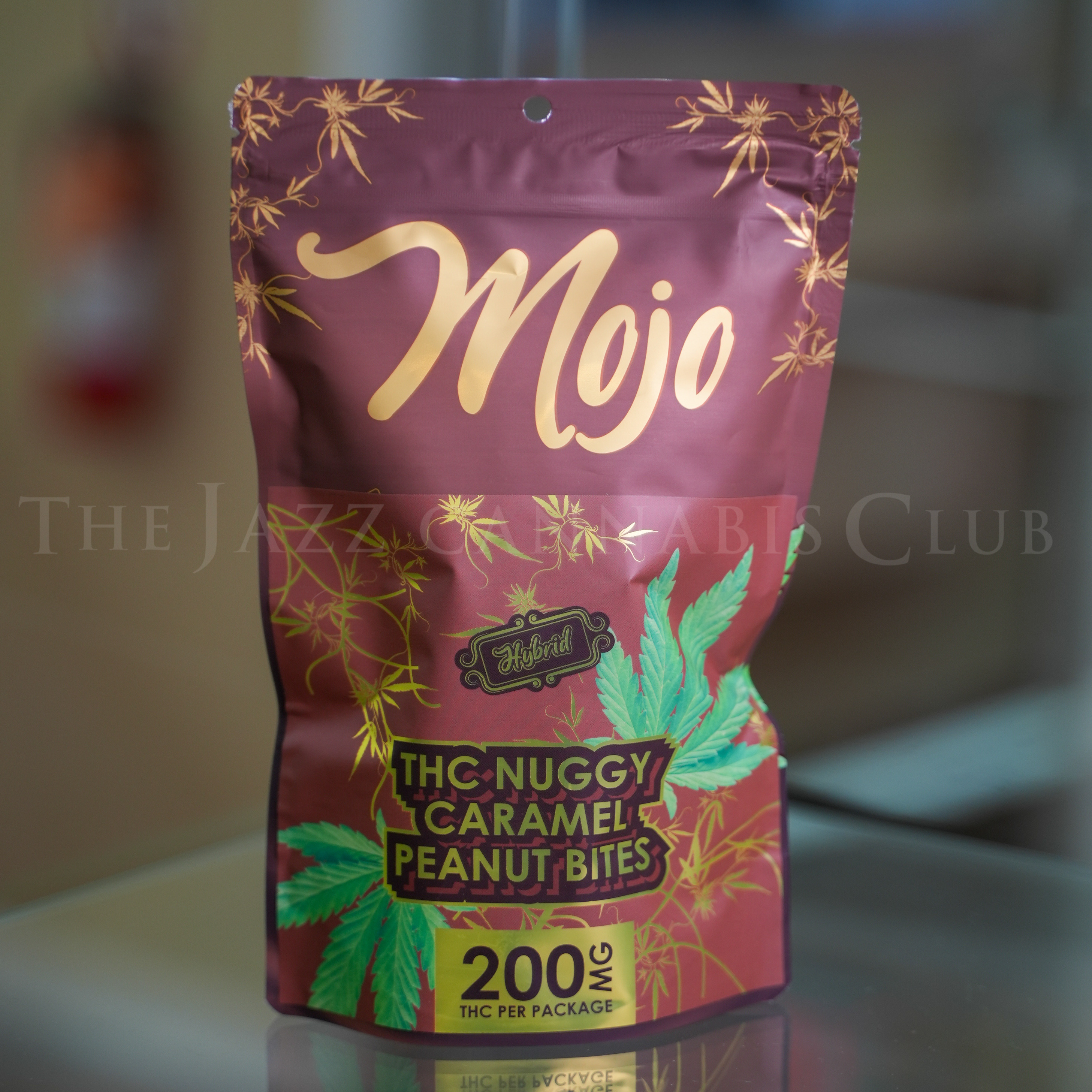 Photograph of product: Mojo - Nuggy Carmel Peanut Bites 200mg (Hybrid)