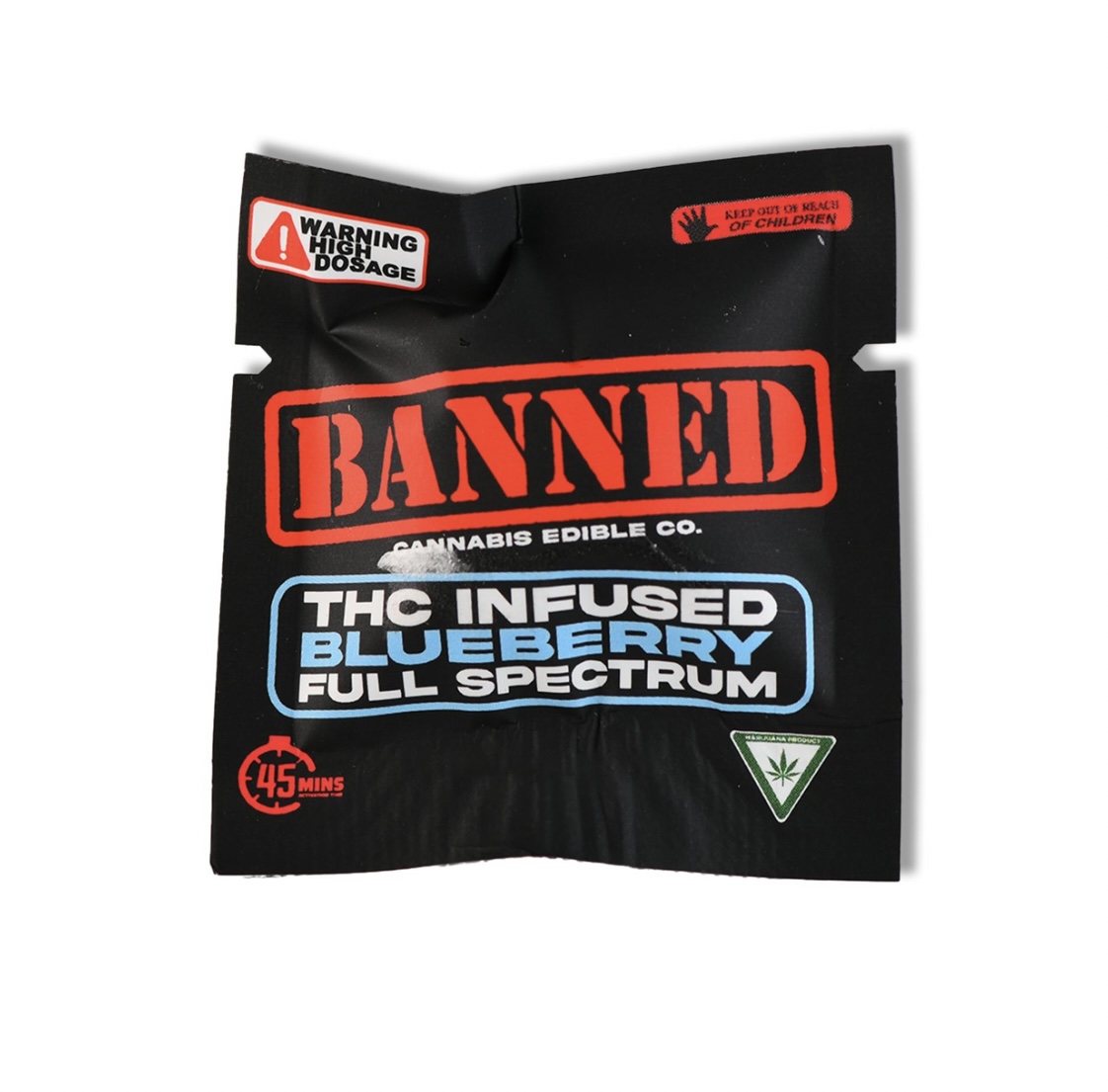 Photograph of product: Banned: Blueberry 200MG Single Gummy