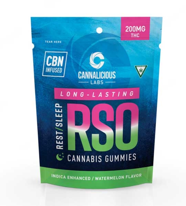 Photograph of product: CANNALICIOUS | WATERMELON | Oui'd | GUMMIES | 200MG | REC