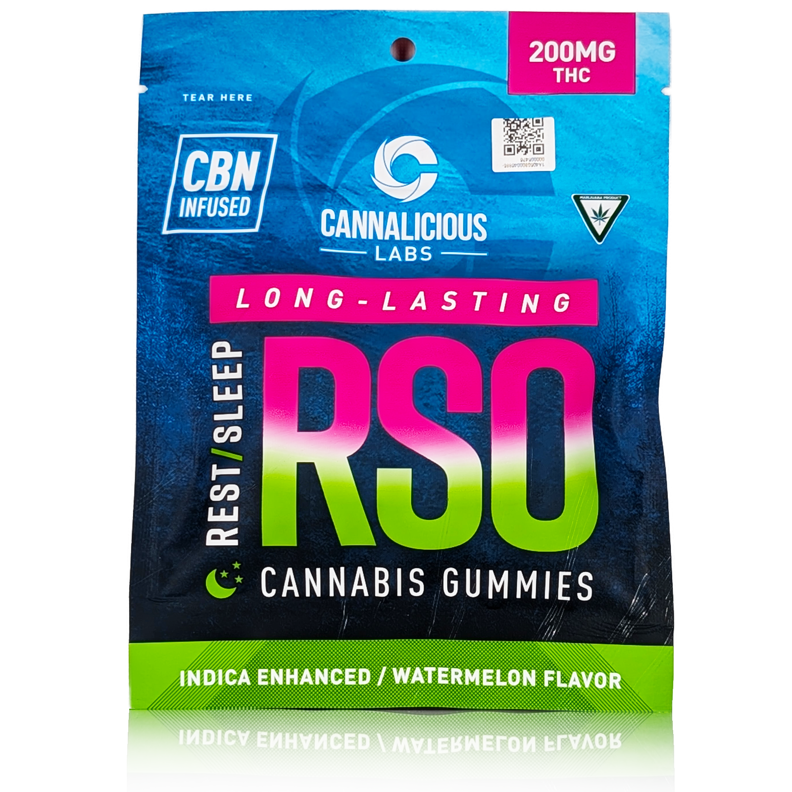 Photograph of product: WATERMELON - 200MG RSO GUMMY + CBN