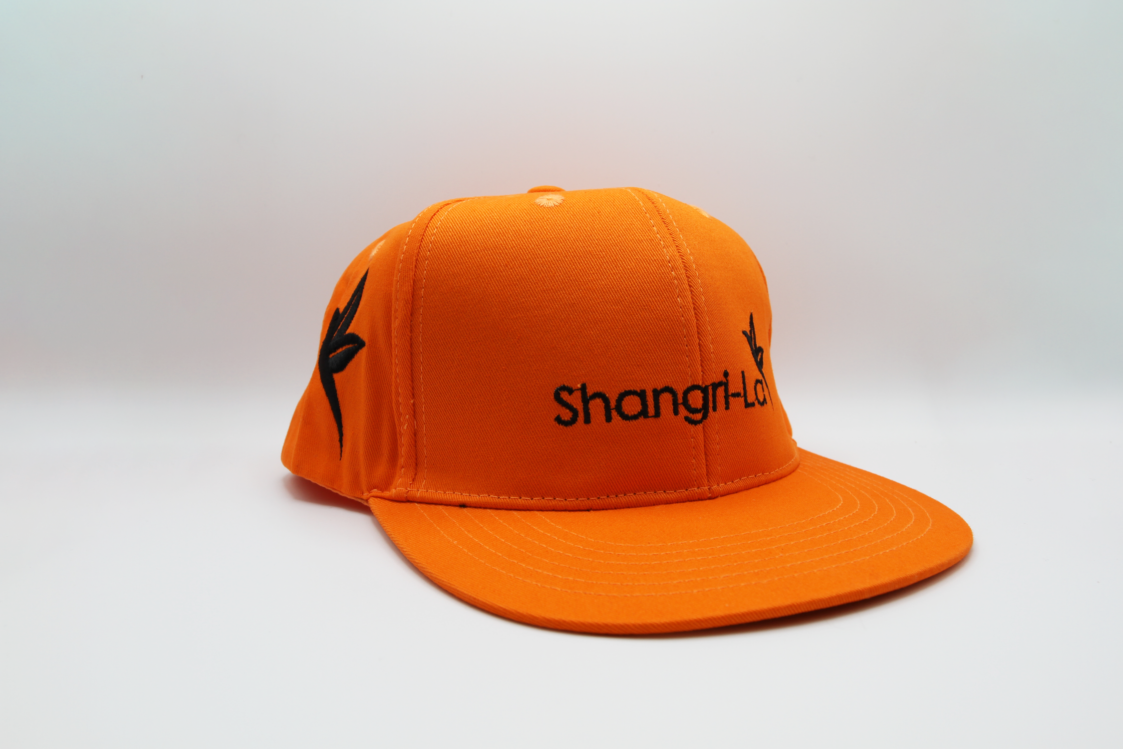 Photograph of product: Shangri-La Orange with Black Thread Snapback/Flat Bill Hat