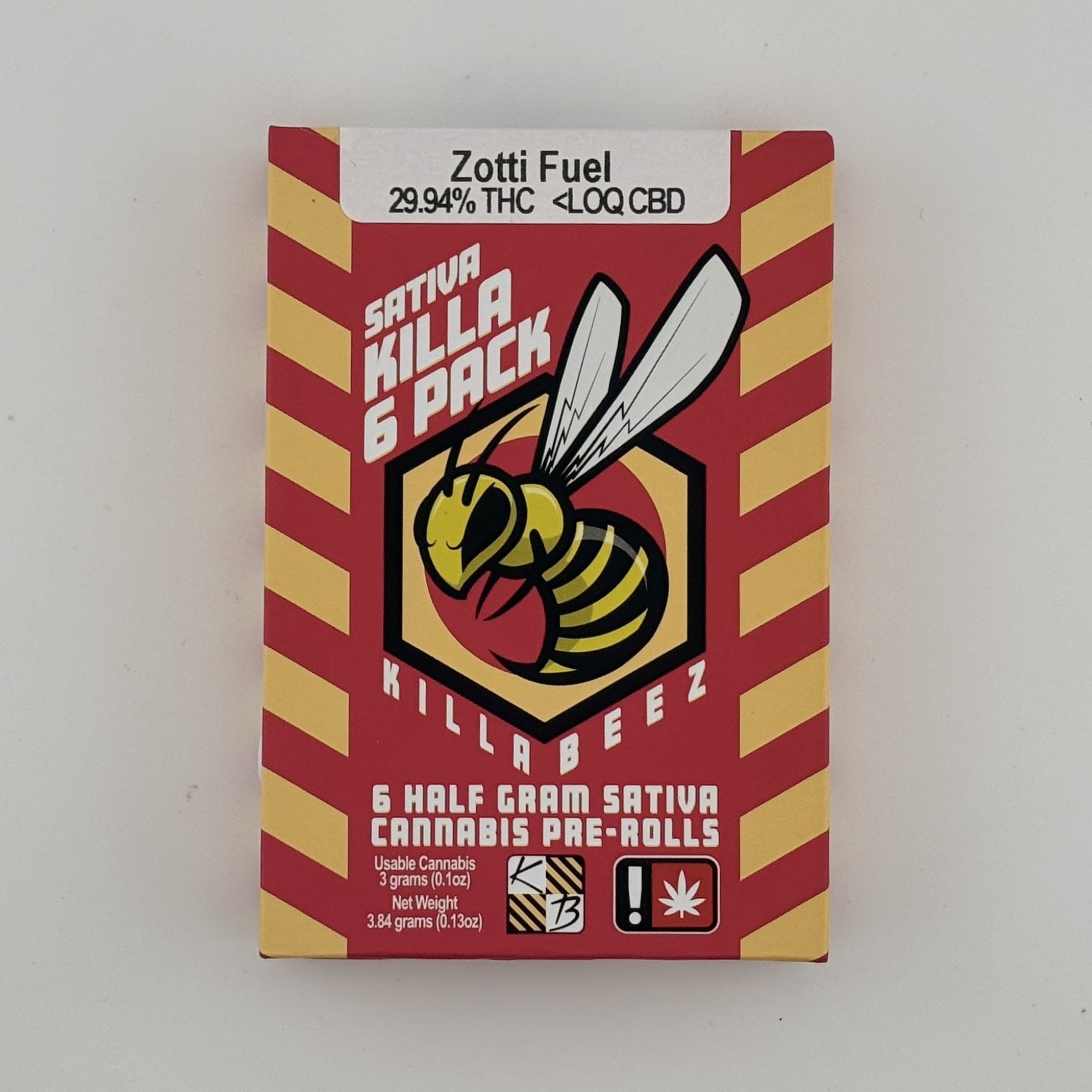 Photograph of product: Killa Beez | 6pk PR [S] | Zotti Fuel
