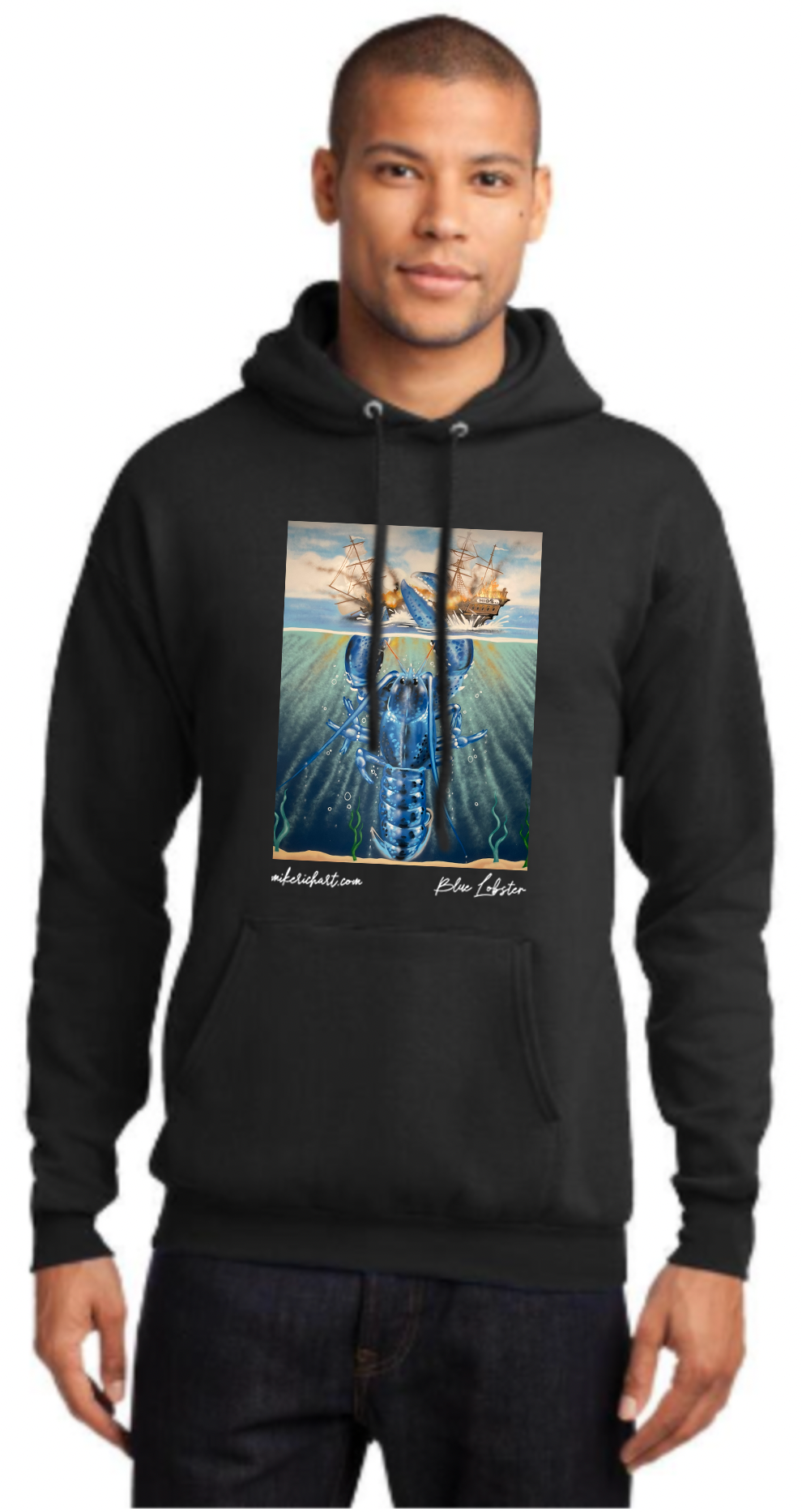 Photograph of product: Mural Hoodie M (Black)