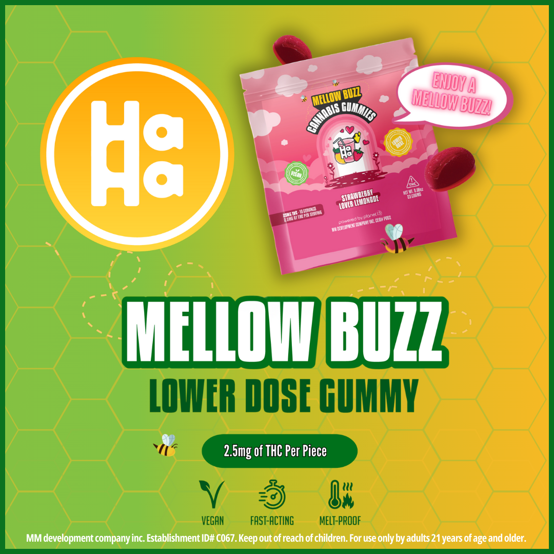 Photograph of product: HaHa Strawberry Lover Lemonade 25mg Gummies 10pk