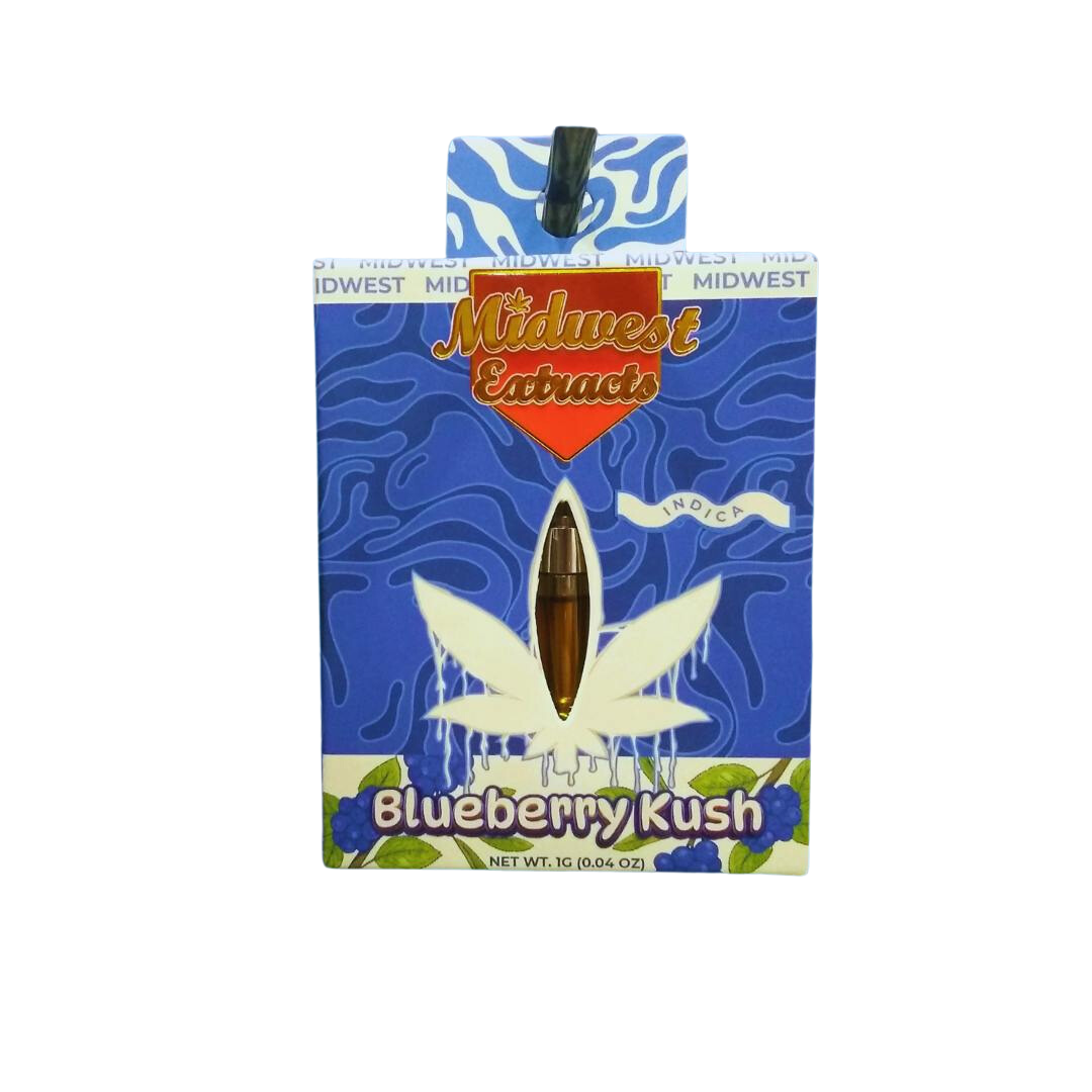 Photograph of product: Midwest Extracts - 510 Cart - Blueberry Kush