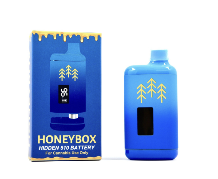 Photograph of product: Northwoods Honey Box Vape Battery | Blue