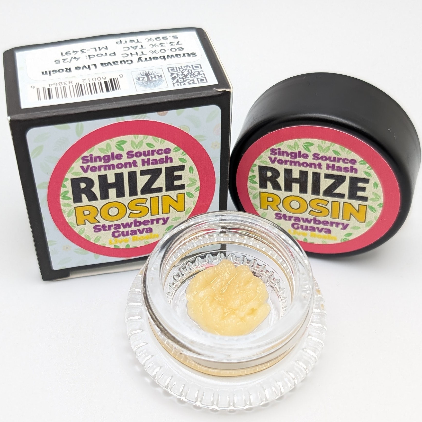 Photograph of product: Strawberry Guava 1g Live Rosin