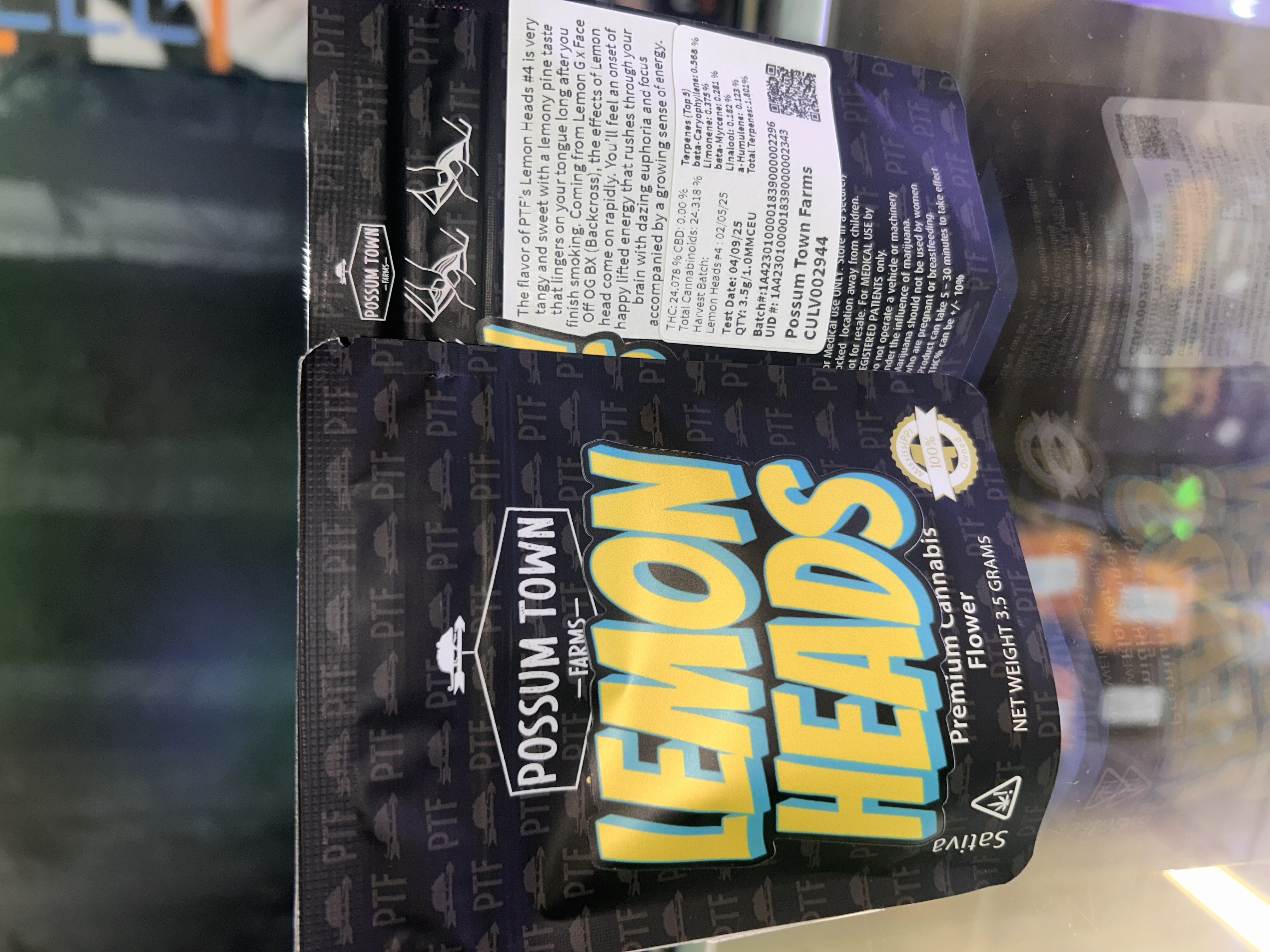 Photograph of product: LemonHead Possum Town - 3.5g