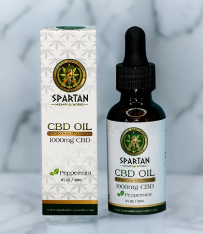 Photograph of product: Spartan HempWorks Full Spectrum CBD Oil  w/ Peppermint