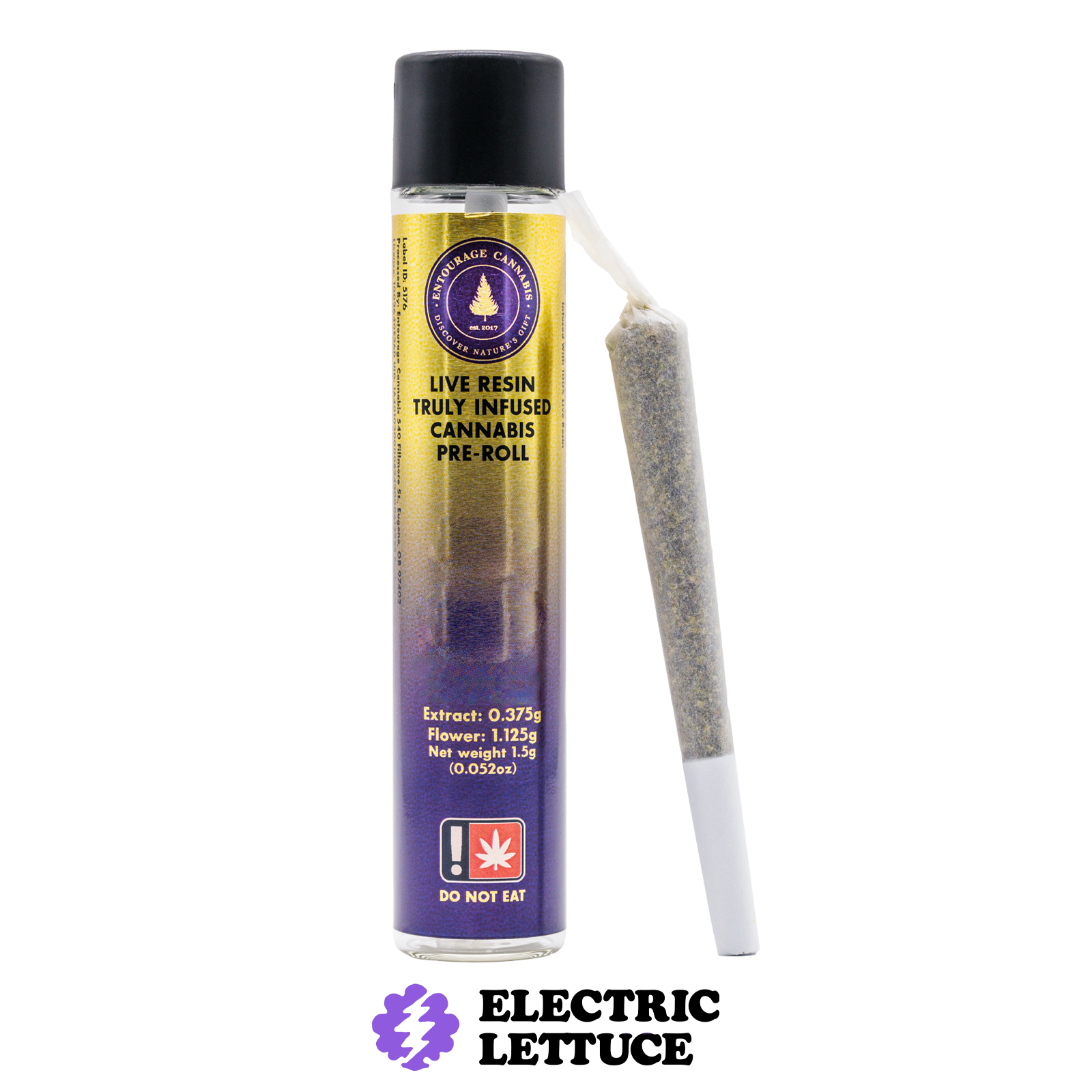 Photograph of product: Entourage Ya Hemi x Alaska Oasis Live Resin Infused Pre-Roll 1.5g