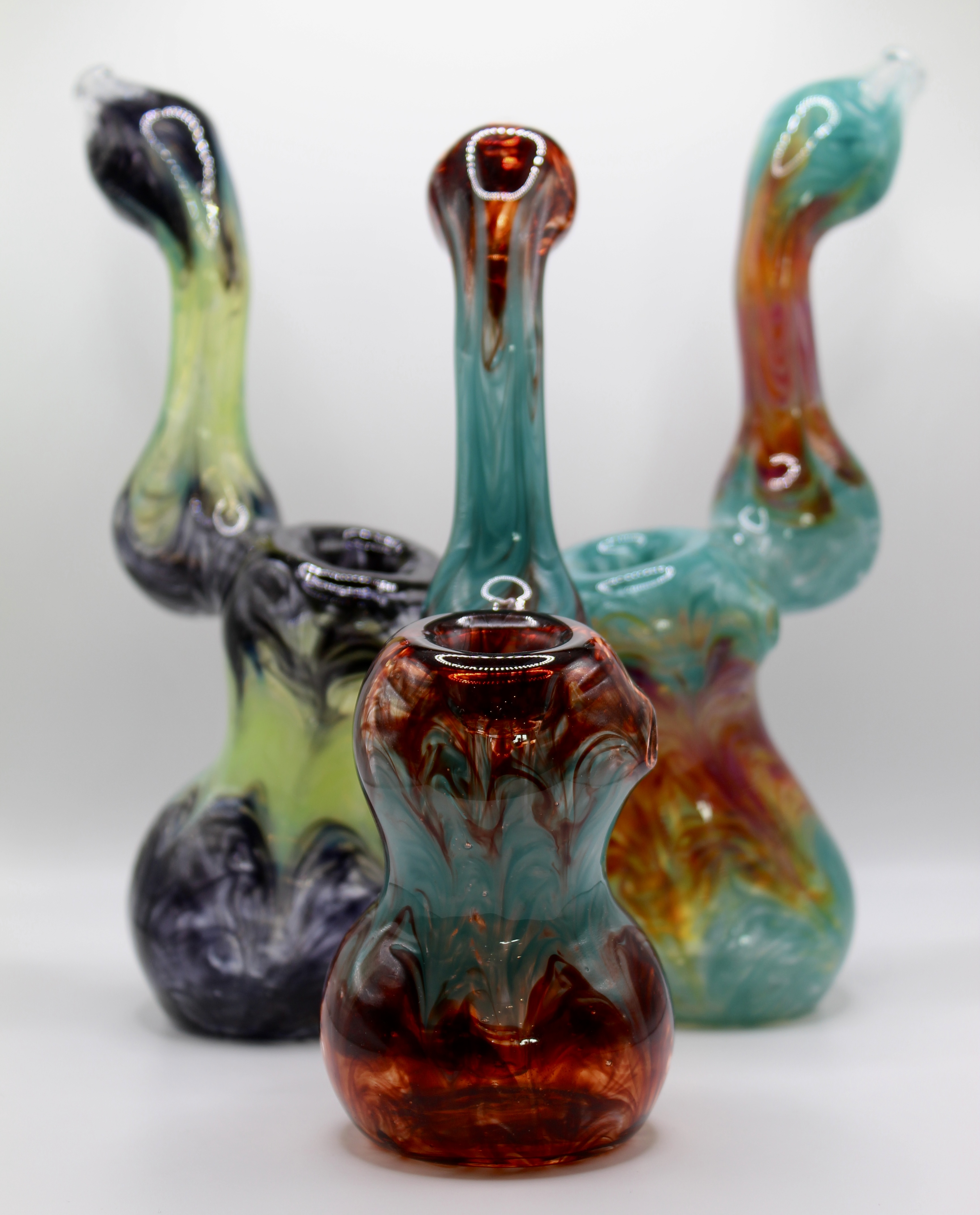 Photograph of product: Dual Color Sangy Upright Bubbler by Rainbow Gabe