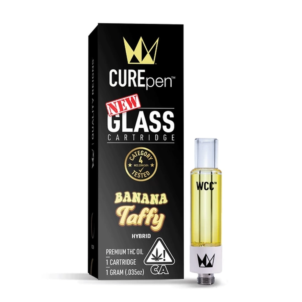 Photograph of product: CUREPEN CARTRIDGE - BANANA TAFFY 1G