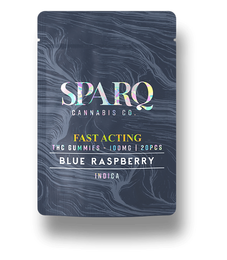 Photograph of product: Blue Raspberry Fast Acting Oui'd Gummies 20pk