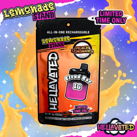 Photograph of product: Disposable | Peach Lemonadez | 1g