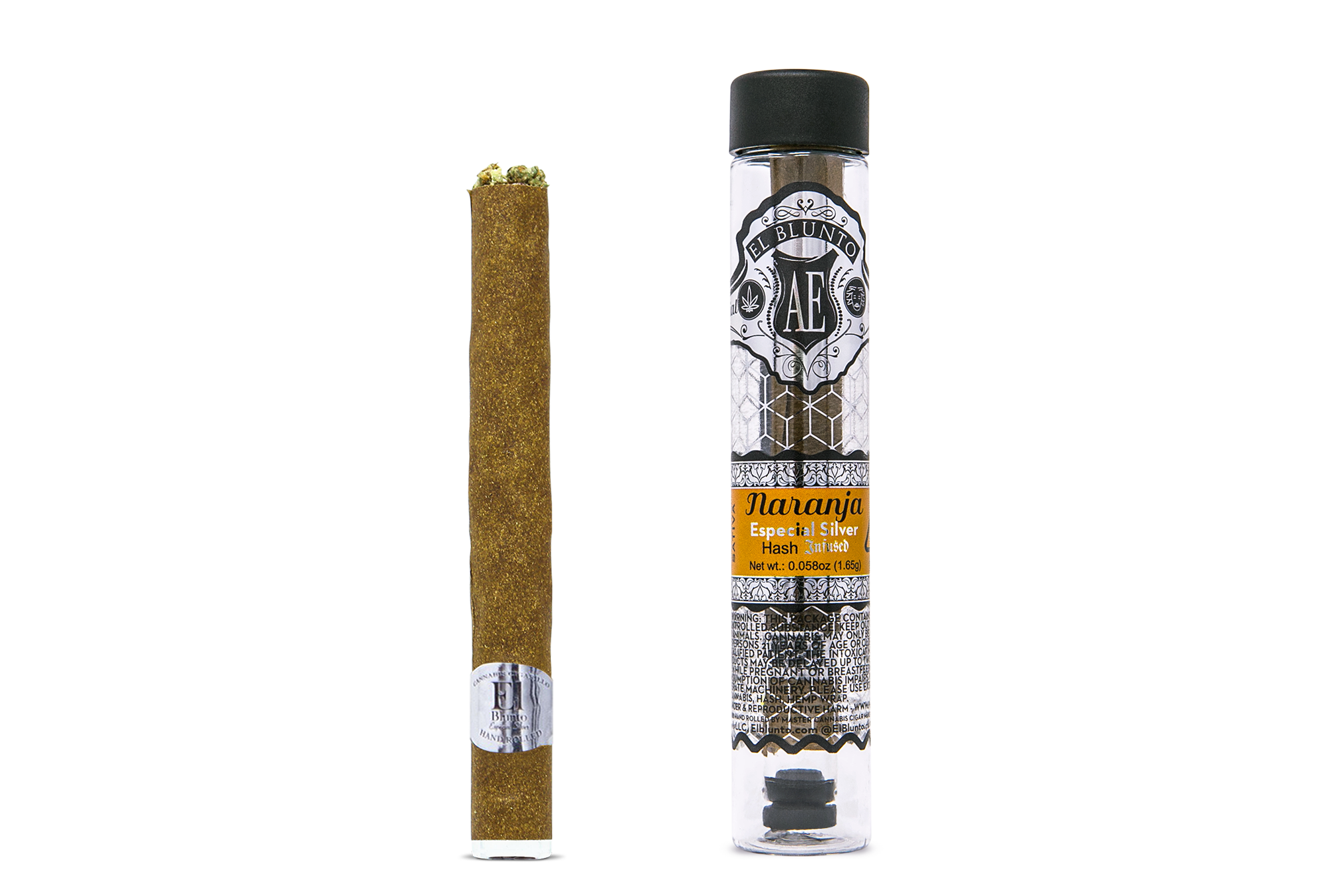 Photograph of product: Naranja El Blunto Especial Silver au chocolat Infused | 1.65g