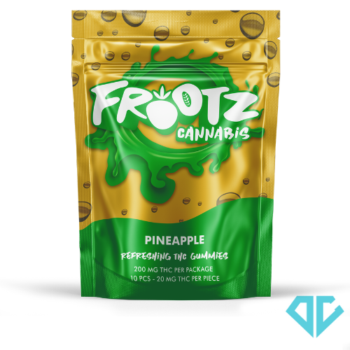 Photograph of product: FROOTZ Pineapple Gummies 200mg