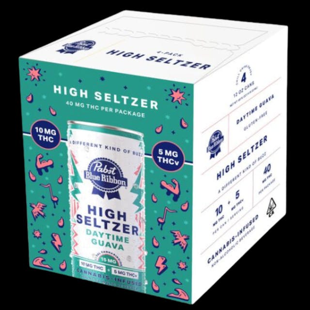 Photograph of product: PBR - Daytime Guava High Seltzer 4pk - 