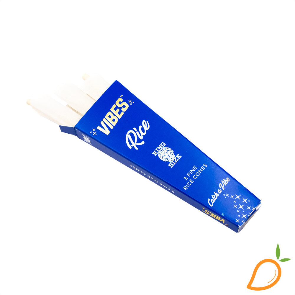 Photograph of product: 3pk King Size Blue Rice Cones Vibes