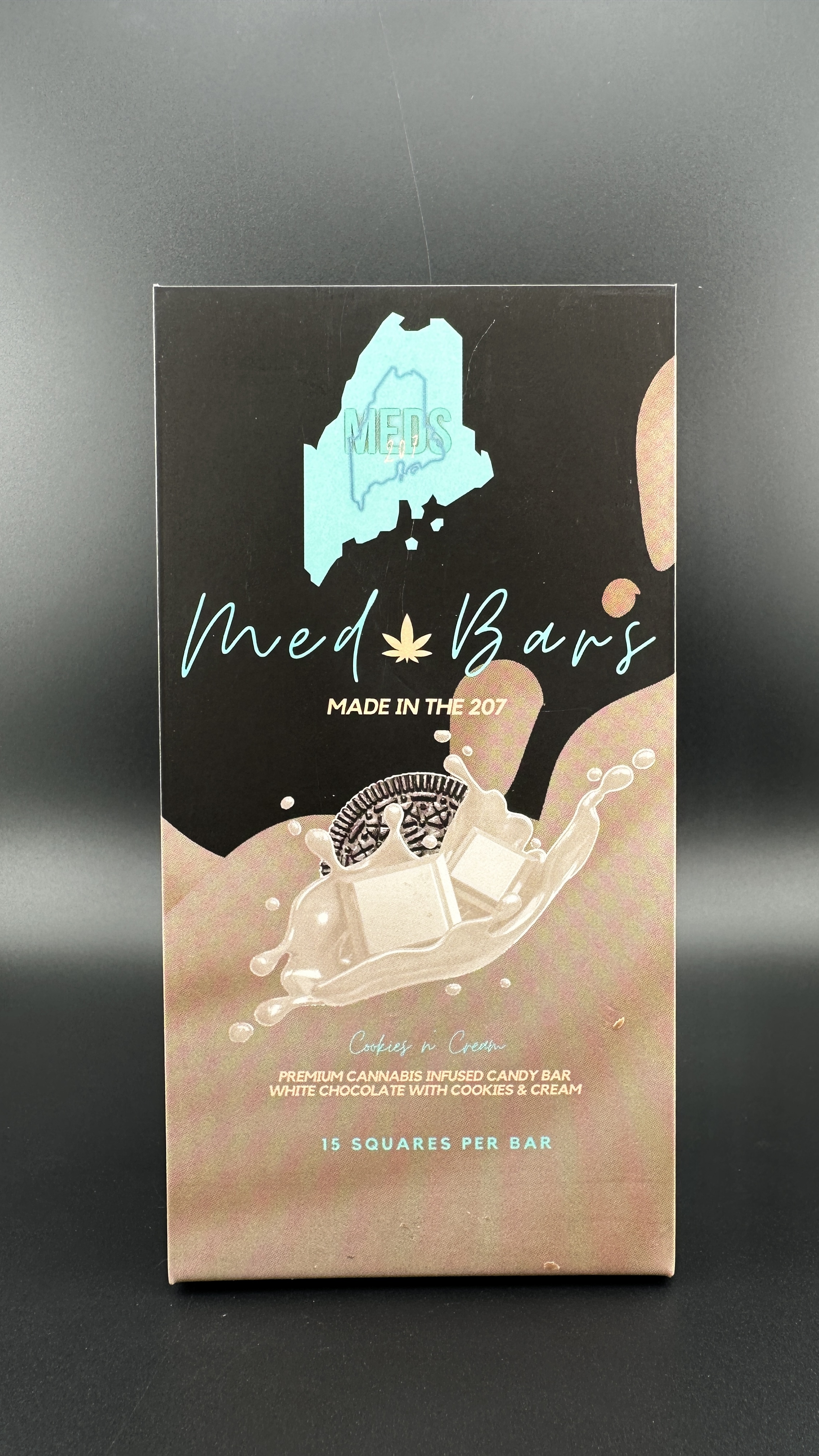 Photograph of product: Cookies and Cream Bar | Meds 207