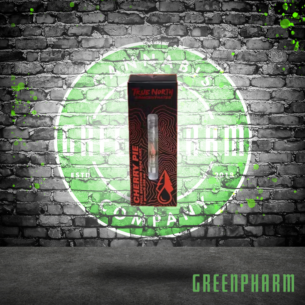 Photograph of product: True North Concentrates Cherry Pie Full Spectrum Vape Cart