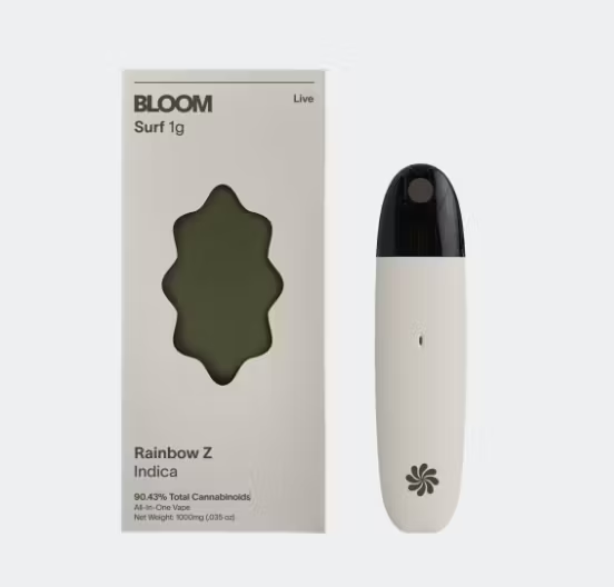 Photograph of product: Bloom Live Surf Rainbow Z Oui'd Vape AIO, 1g